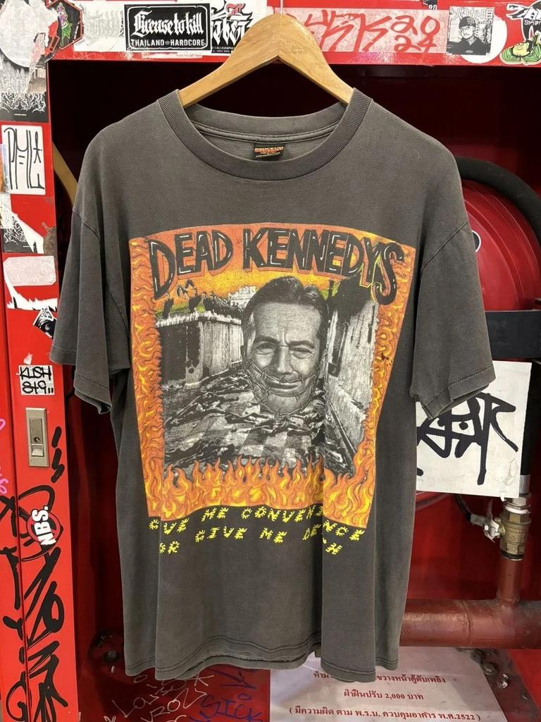 Vintage 90er Jahre Dead Kennedys Band Seltenes Design Anthrazit Unisex Shirt S-5XL KH15507