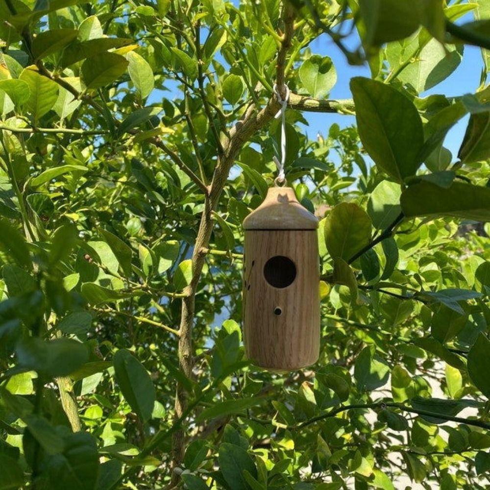 Wooden Hanging Bird House Handmade Pet Cottage Pet Cottage Hummingbird House Outdoor Decoration