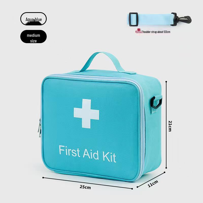 Large Capacity Portable First Aid and Medicine Storage Crossbody Bag