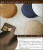fabrizm Japanese-made cushion cover, 65cm diameter, micro suede, amber brown, 1232-dbr-dbr