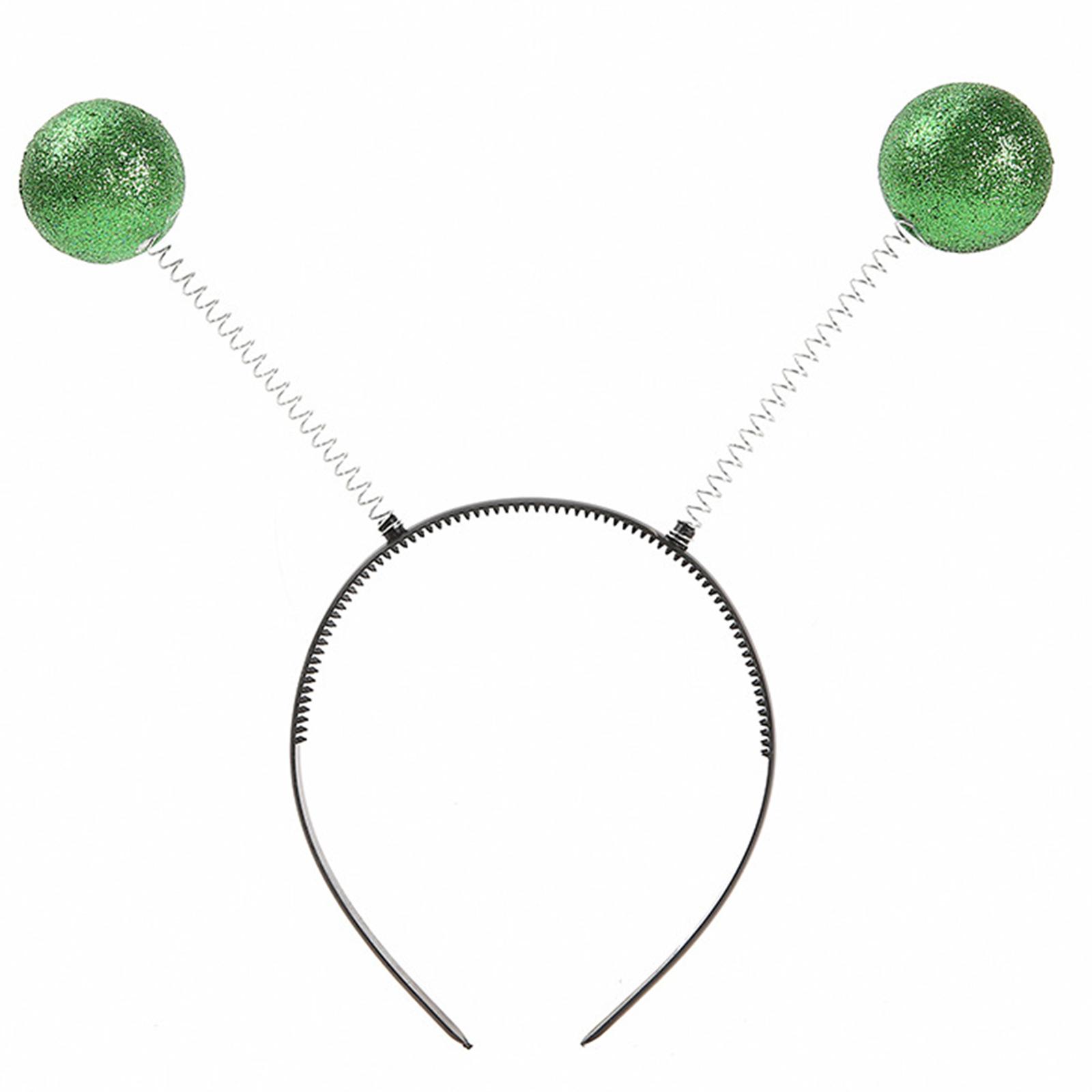 

Adorkable Antenna Headpiece Proms Birthday Hairbands Fun Headwear Cartoon Alien Antenna Hair Headwear зелёный
