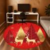1pc Christmas, deer Round Chair mat Area Rug - Non-Slip, Floor Mat for Office, Bedroom, and Indoor Decor c1125374