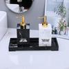 Badezimmer Flüssigseifenspender 3-teiliges Set mit Tablett