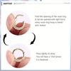 Florideco Septumringe 316L Edelstahl Opal Daith Nasenringe CZ Knorpel Tragus Ohrringe Septum Clicker Piercing Schmuck