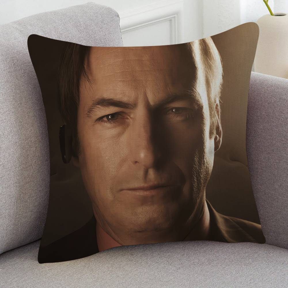 TV Drama Better Call Saul Cartoon Series Square Pillowcase Soft Waist Sofa Cushion Cover Bedroom Room Pillowcase