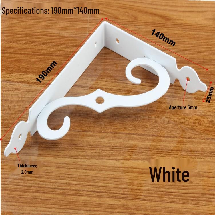 Reinforced Iron Triangle Wall Shelf Bracket for Sturdy Bookshelf Support