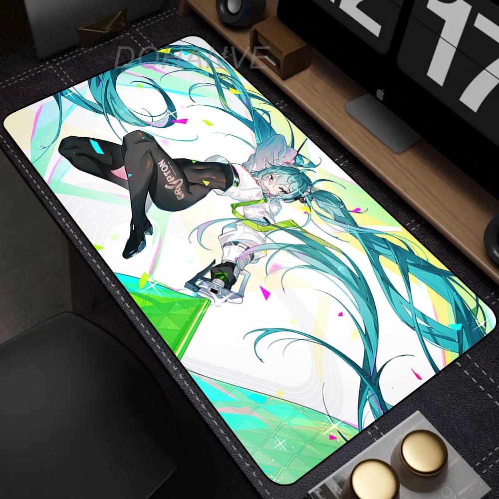 Anime Girl Mouse Pad Gamer Keyboard Pads Desk Hatsune Miku Kawaii Mouse Mat Carpet Rubber Tapis Souris Gaming Exquisite Mousepad