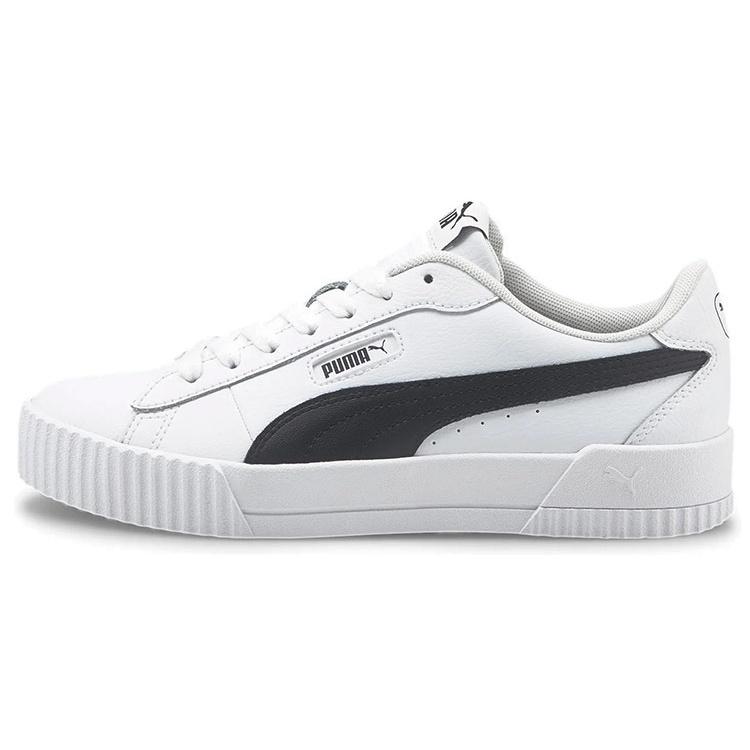 (WMNS) PUMA Carina Crew White Black Women s 374903-05 EU 35.5