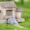 2Pcs Miniature Resin DIY Step Stairs Model House Doll Fairy Garden Accessories