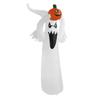 1.8m Halloween Inflatables Pumpkin Head White Ghost Inflatable Pumpkin Blow Up Ghost with LED for
