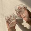 Glass Water Cup Twist Fold Cup Household Unique Fruit Juice Tea Cup Lovely Beer Cup Ins Style Advanced Simple Korean Milk Cup