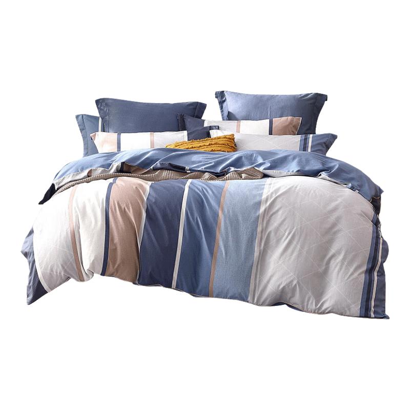 Fuli an 100% Pure Cotton 4-Piece Bedding Set 1.8m Bed (Duvet 220x240cm)
