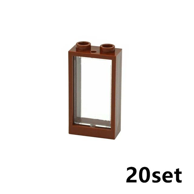 DIY Zubehör Stadt Freunde Haus MOC Teile Zaun Treppen Leiter Tor Bausteine Tür Fenster Figuren Garten Leduo Ziegel