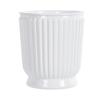 Self Watering Plant Pot Plastic Flower Pot with Water Reservoir Wick Ropes Modern Indoor Planter for Home Office
