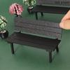 1 Pcs Simulation Bench Creative Chair Model Dollhouse Miniature Accessories Home Scene Display Props Crafts