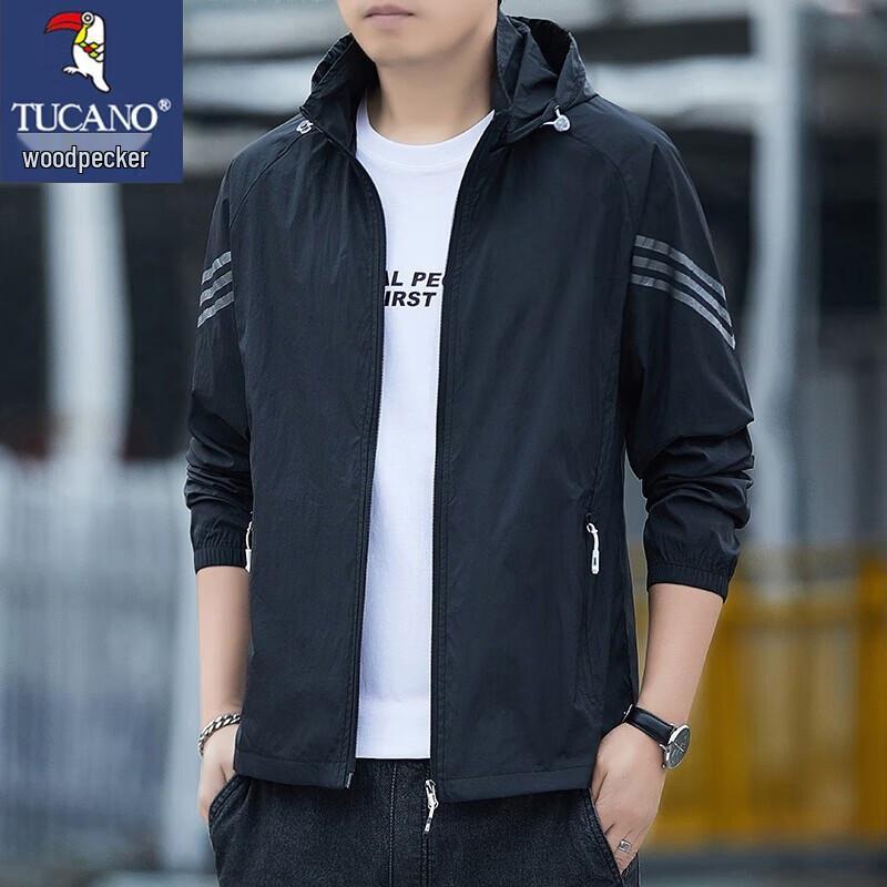 TUCANO Men's Summer UPF 50+ Hooded Sun Protection Jacket