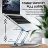 XMSJ Laptop Stand Adjustable Carbon Steel Notebook Tablet Stand Up to 17 Inch Macbook Laptop Portable Foldable Cooling Holder
