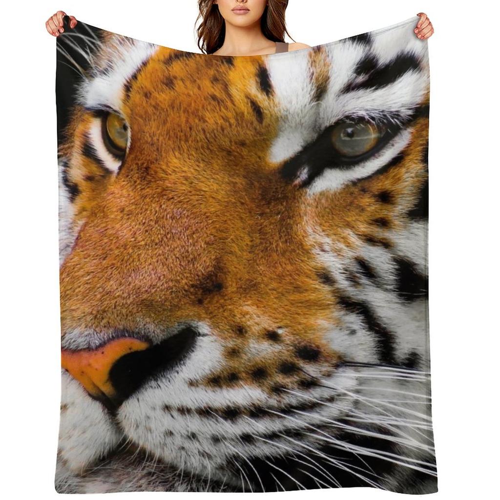 Bengal Tiger Throw Blanket Blankets For Bed Cosplay Anime Christmas Gifts Warm Blankets
