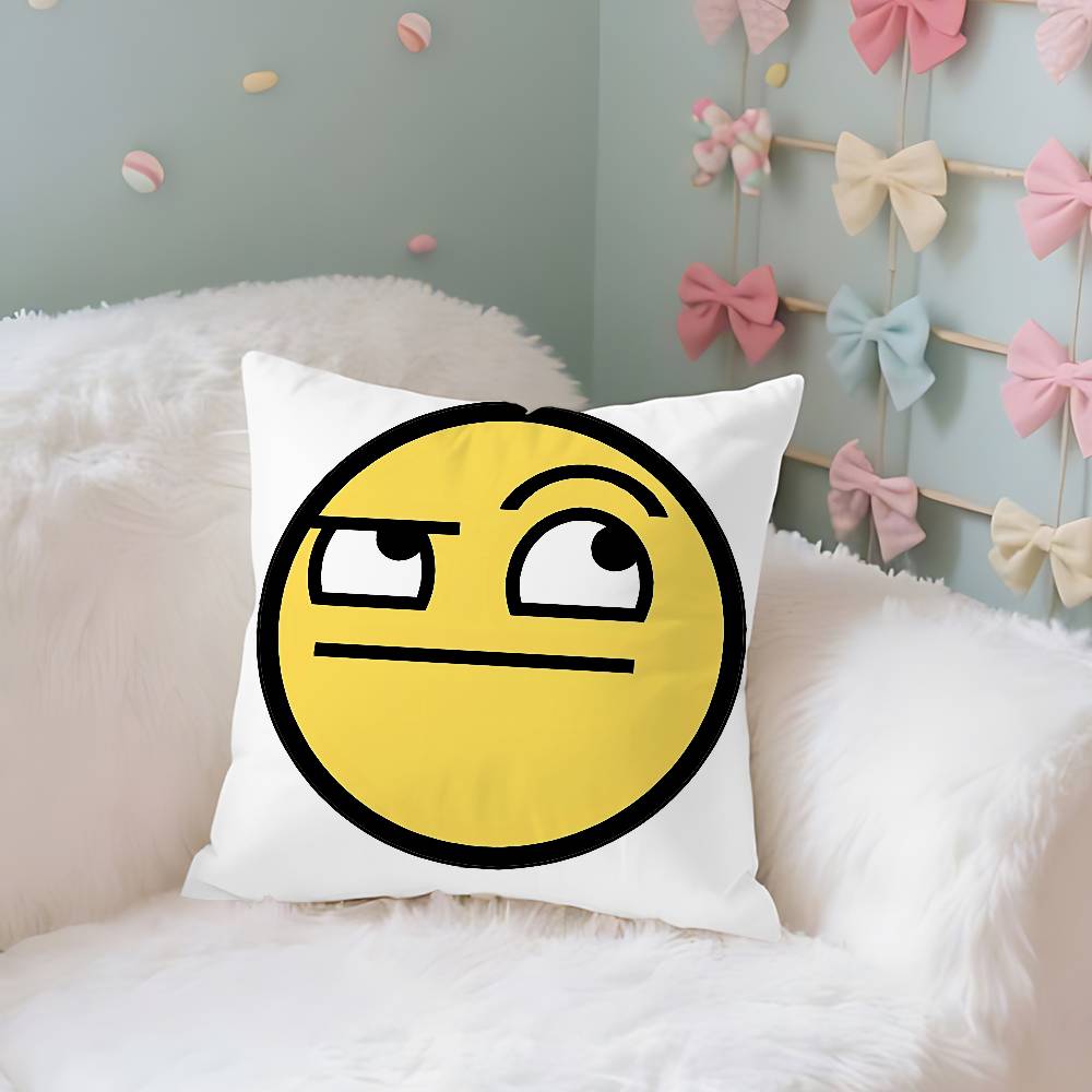 Funny EEpic Face Case Plush Fabric Soft Pillowcase Double Sided Print Cushion Cover Household Gifts