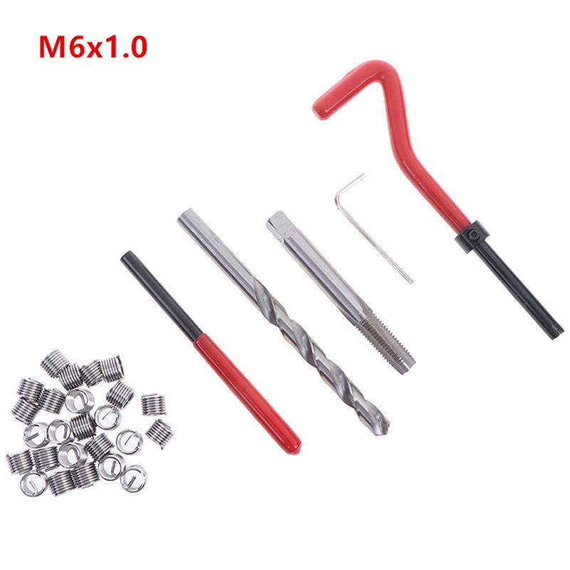 30Pcs/Set Metric Thread Repair Insert Kit M5 M6 M8 Helicoil Car Pro Coil Tool Car Repair Tool M6