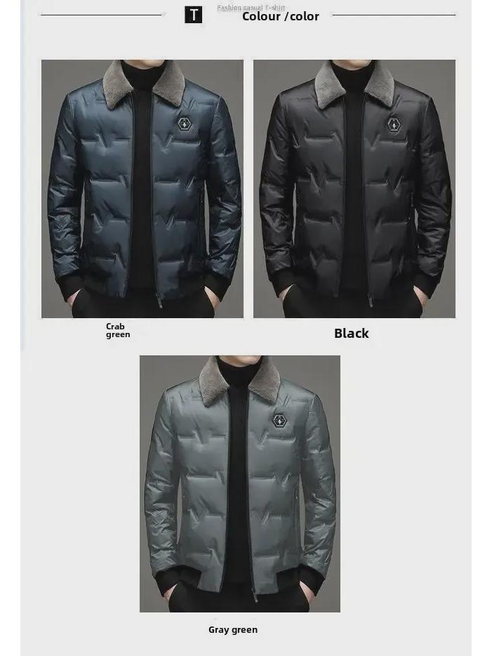 Men's Winter Cotton Coat: Warm, Thick, and Loose Casual Fit for Middle-Aged and Elderly Dads