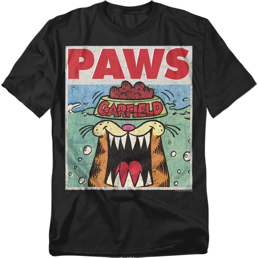 Popfunk Classic Garfield Paws Jaws Parody T Shirt(1) XXXXXL чёрный