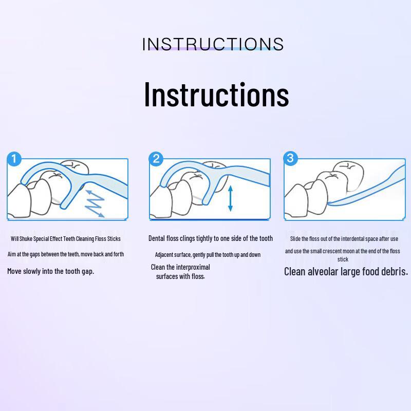 Shuke Tragbare Zahnseide-Sticks