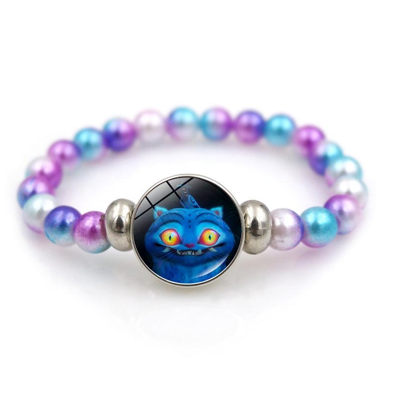 K-Pop Demon Hunters Bracelets Girls Fashion Beaded Wristband Cute Cartoon Figure Jewelry Accessories Children Christmas Gift Toys