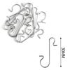 S-Shape Hanger Christmas Hook 100pcs Christmas Day Christmas Stocking Christmas Tree Decoration Hook Seasonal Décor