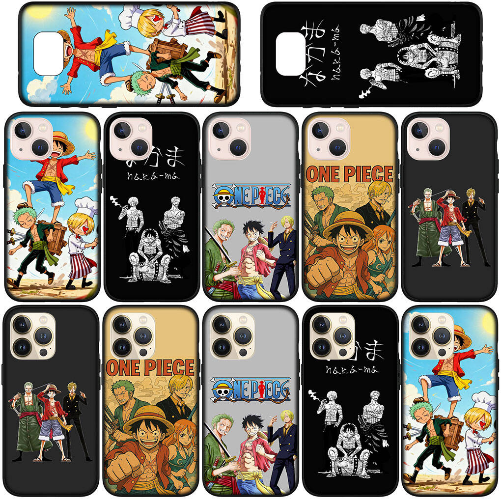 Phone Case for Samsung Galaxy S25 S23 S24 Ultra FE Plus S9 A05 A06 A15 A16 A36 A37 A35 A54 A55 A56 A57 A25 A26 A53 Luffy One Pieces Sanji Roronoa Zoro