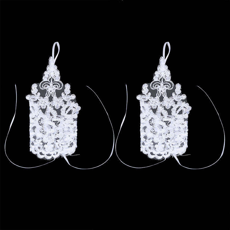 Elegant Lace Bridal Fingerless Gloves Women Fashion Short Gloves for Wedding Party Opera Prom Halloween