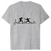 Summer Men T-Shirt Heart Beat Fencing Funny Graphic Tops Short Sleeve Tees Fencing Oversized Tshirt Cool Gift Mens Clothing