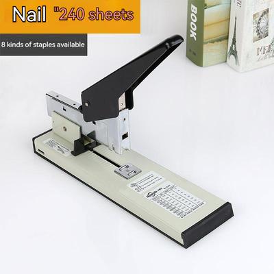 Huapuda Large Capacity Paper Binding Stapler Heavy Duty Stapler Bookbinding Stapling Staples Hand Operated Stapler 100/200 Sheet Set