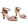 New Diamond Faced Women's Latin Dance Shoes Fashion Wedding Ball Soft Bottom Salsa Ruma Dance Heel Height 7CM