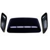 3X Car Hood Scoop Side Vent Bonnet Air Flow Intake Decor Cover Kit Glossy Black