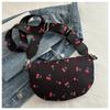 1pc Women'S Crossbody Bag Lightweight, Versatile, And Fashionable Cherry Print Waist Bag Featuring a Zipper Closure And an Adjustable Strap