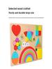 Wooden Rainbow Puzzle Board: Early Learning & Color Sorting Toy for Children