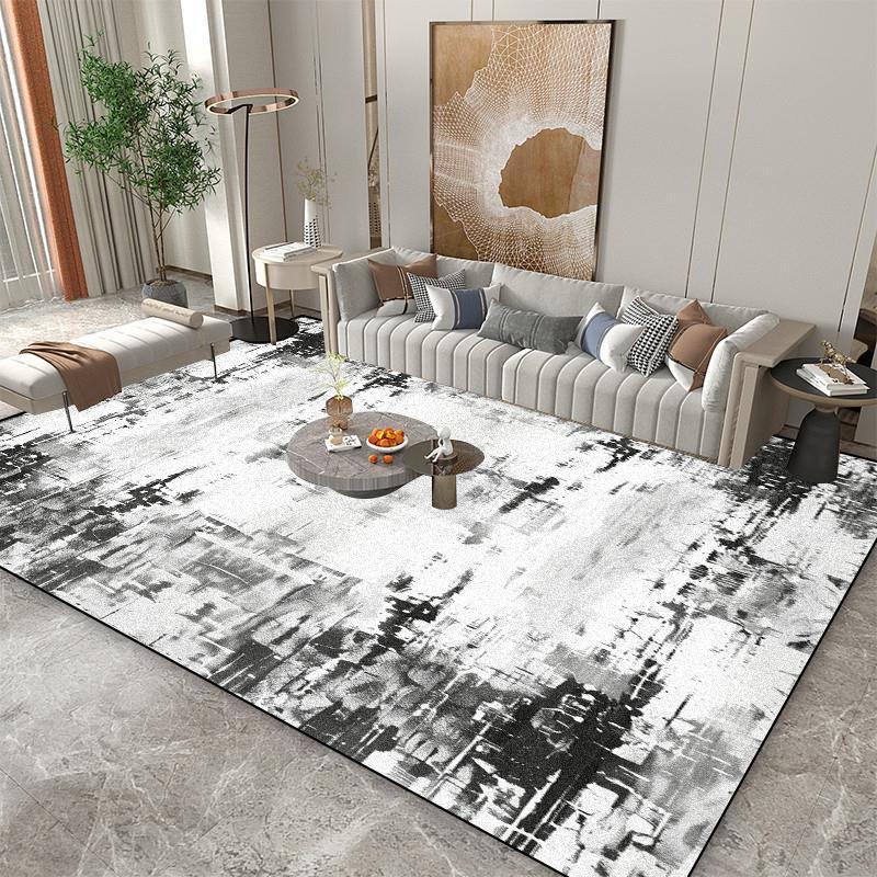 Home Decoration Abstract Carpet Living Room Light Luxury Rugs Modern Hall Sofa Side Foot Mat Anti-slip Doorway Hallway Large Rug