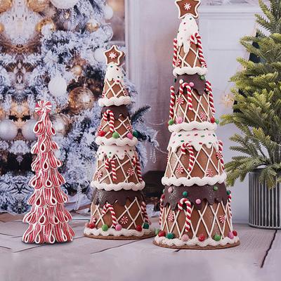 Weihnachtsbaum Tischdekoration Fondant Schokolade Zuckerstange Weihnachtsbaum Ornament Weihnachten Fantasie Desktop Dekoration