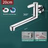 Sturdy Brass Materials Wall Mounted Cold Water Faucet Accessory for Kitchen and Bathroom Use with Extended Designs