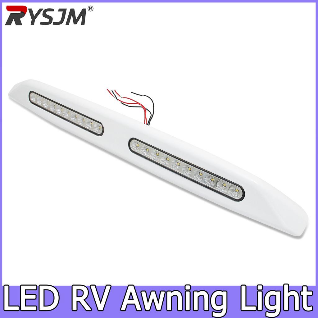 12V RV LED Awning Porch Light Waterproof Motorhome Caravan Interior Wall Lamps Light Bar RV Van Camper Trailer Exterior Lamp
