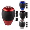 Car Gear Shift Knob 5 Speed Shift Knobs Leather & Aluminium M8 M10 M12 Shift Lever Gear Level Knob For Manual Vehicles