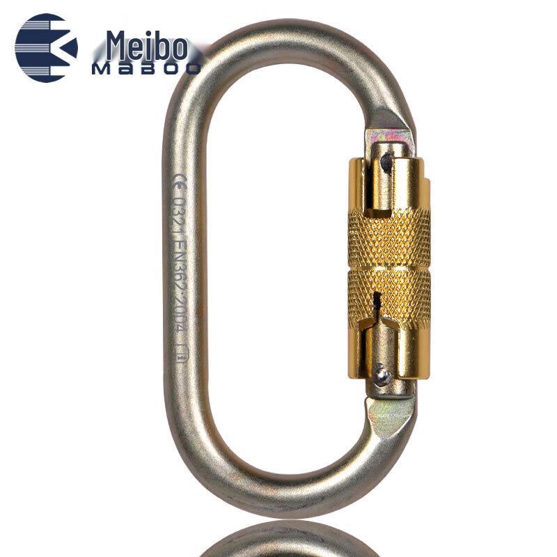 MABOO 25KN Steel O-Type Auto-Lock Carabiner M