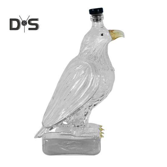 

Бутылка-графин для виски в форме орла, 350 мл, стеклянная бутылка для вина с изображением орла, домашний декор, подарок на новоселье 1pc