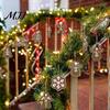 Alternative Christmas Tree Decor 12/24/36Pcs Ornaments, Skeleton Gingerbread Decorations, Gothic Skull Wooden Holiday Pendants Wooded Hanging