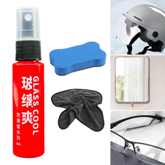 Powerful Car Windshield Cleaner Oil Film Remover Fast-Acting Streak-Free Auto Glass Cleaner Auto Interior Exterior Glass Wiper Cleaning Kit