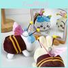 Adorable Plush Bee Toy Cute Animal Stuffed Doll Perfect For Children's Gifts And Bag Accessories