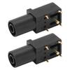 2pcs PCB Panel Socket 4mm Welded Type Good Electrical Conductivity   Banana Socket for Multimeters Voltage Testing