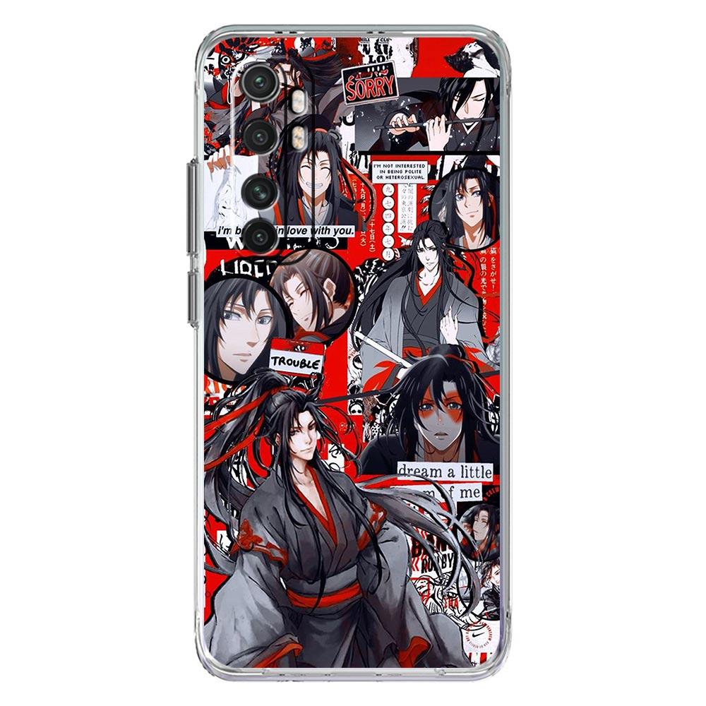 MDZS Anime Mo Dao Zu Shi Phone Case For Xiaomi Mi 12T 10 12 Lite 11 Ultra 11X 11T Pro 11i Poco X4 X3 NFC F3 M3 M4 5G Clear Cover