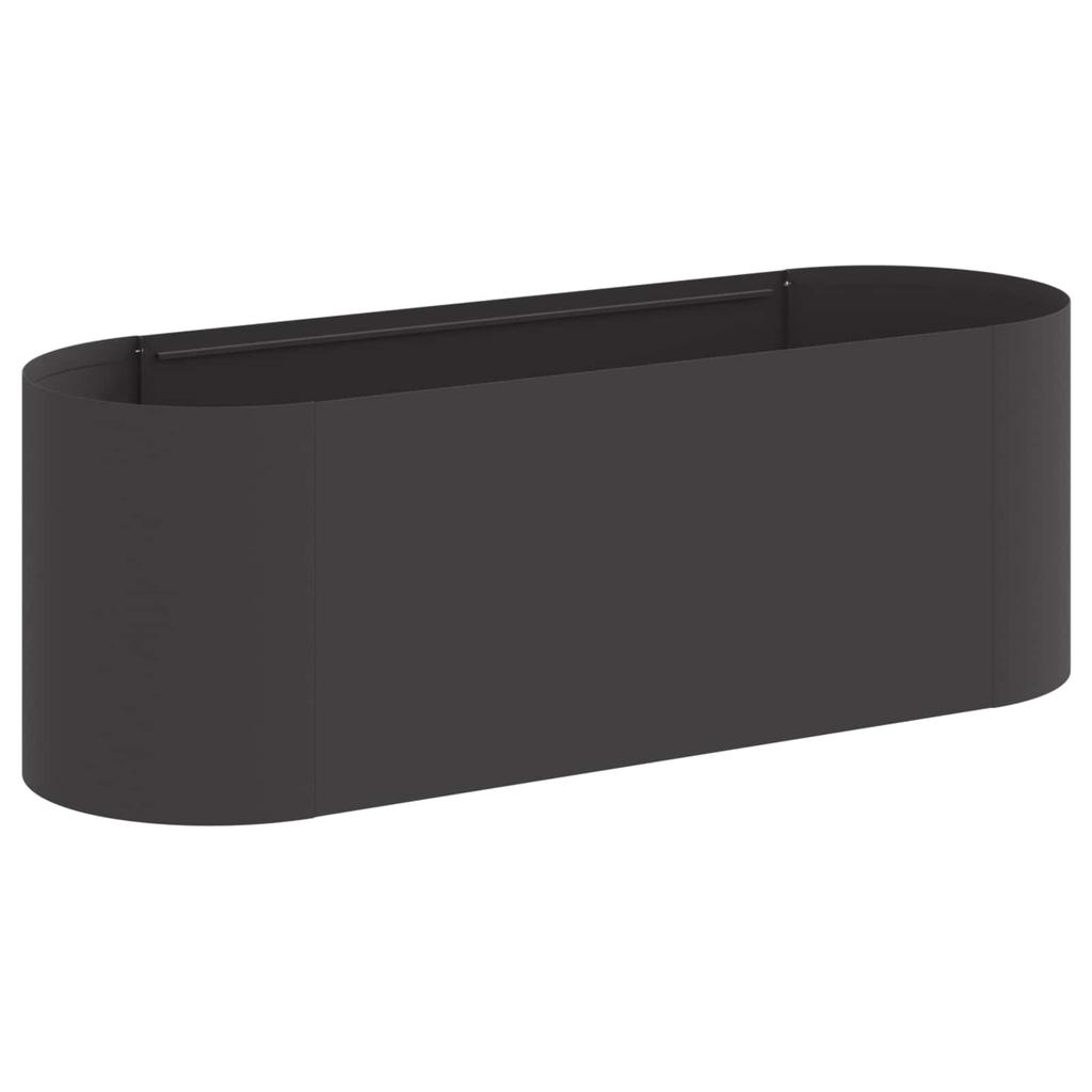Raised Garden Bed Black 120 X 40 X 40 Cm Steel